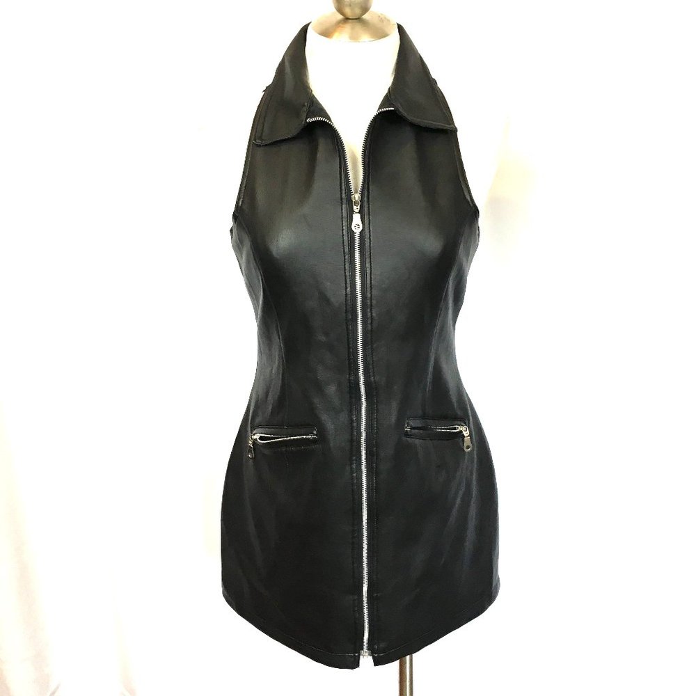 Kalifornia Faux Leather Dress Vintage